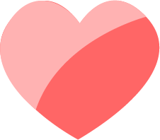 Şeffaf arka plana sahip kırmızı kalp simgesi